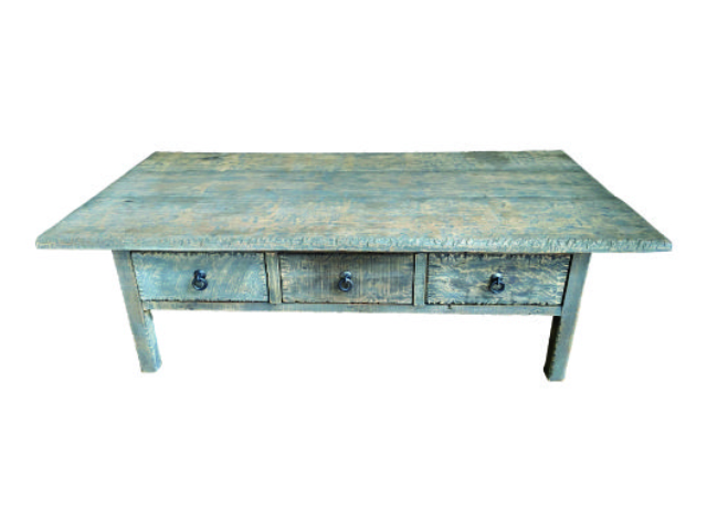 JAVA ANTIQUE - Antique Coffee Table 3 Drawers