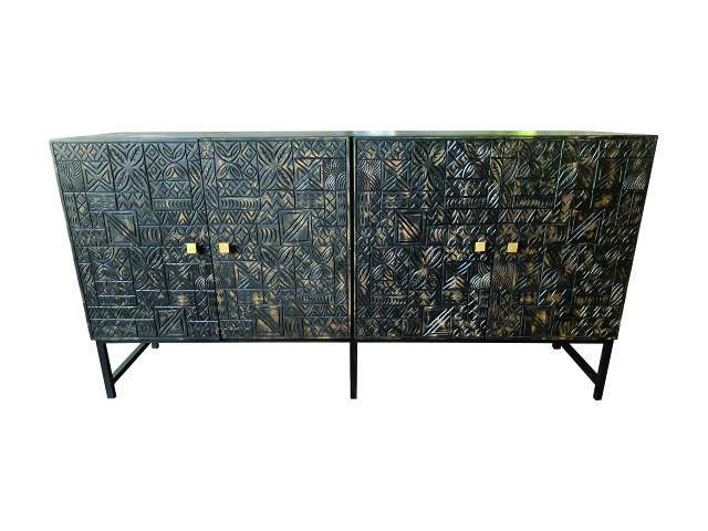 PAPUA - Sideboard 4 Doors Full Carving
