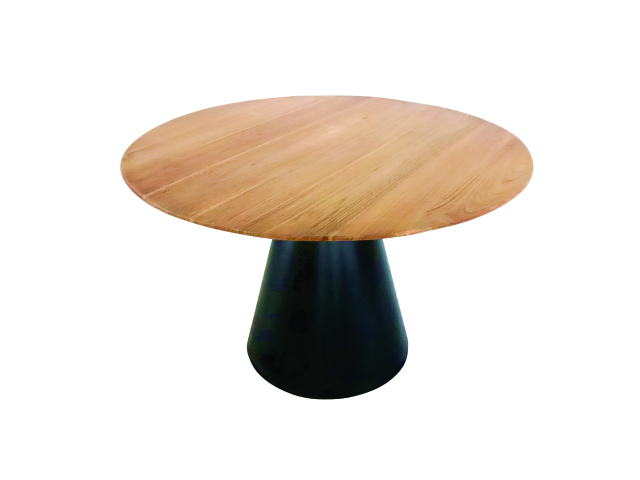 DINING TABLE ROUND WITH CONE LEGS