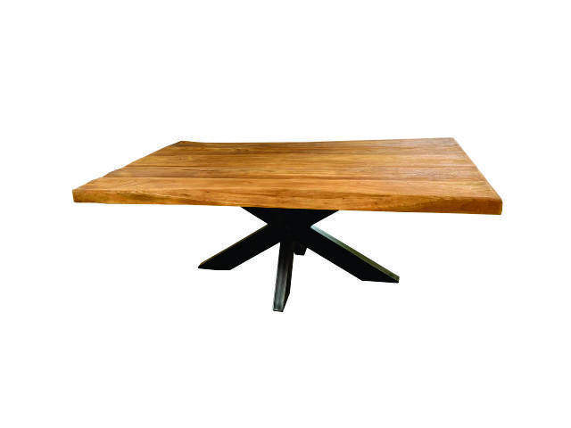 TREE SHAPE - Coffee Table Teak Tree Shape Cross Leg