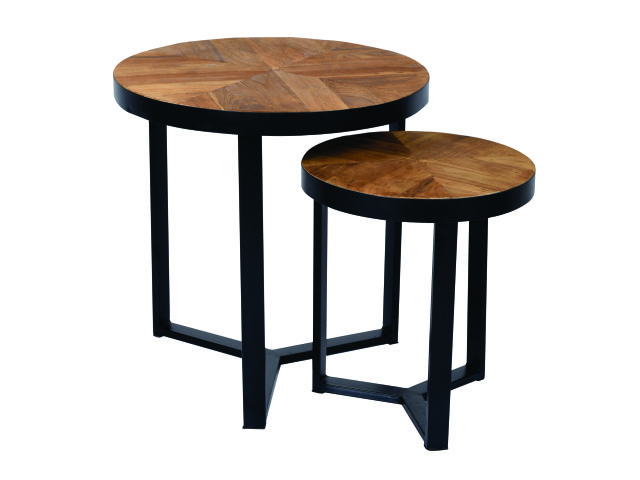JADIOR - NESTING TABLE - ROUND SET OF 2