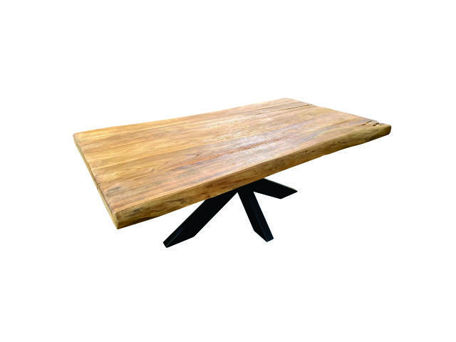 TREE SHAPE - Coffee Table Teak Tree Shape Cross Leg