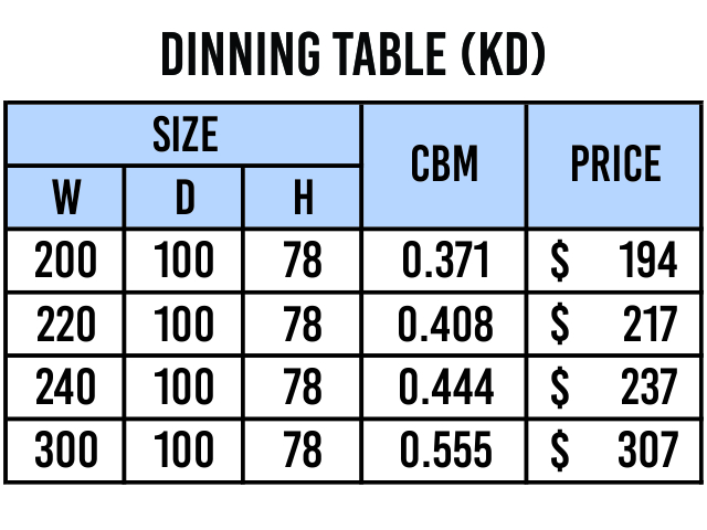 DINING TABLE