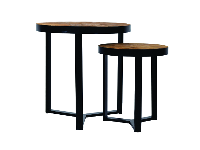 JADIOR - NESTING TABLE - ROUND SET OF 2