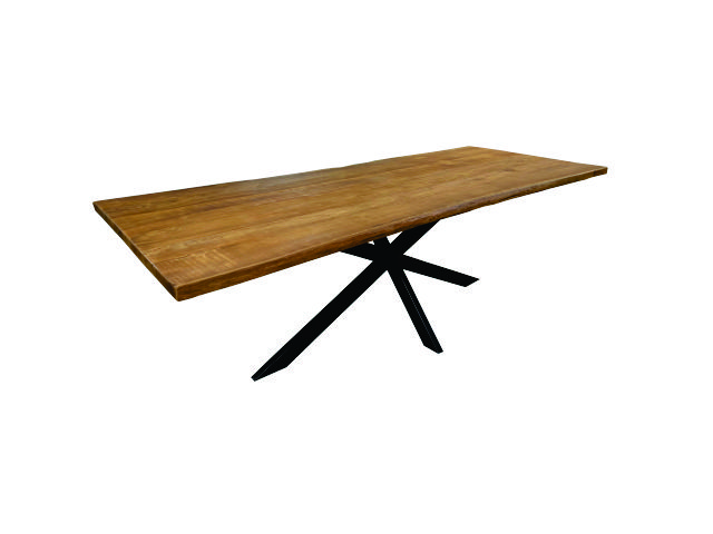 TREE SHAPE - Table Teak Tree Shape Cross Leg