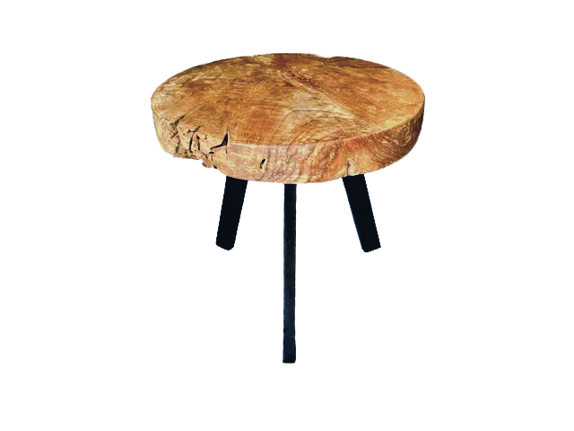 GREEN - Round Table with Hollow Legs