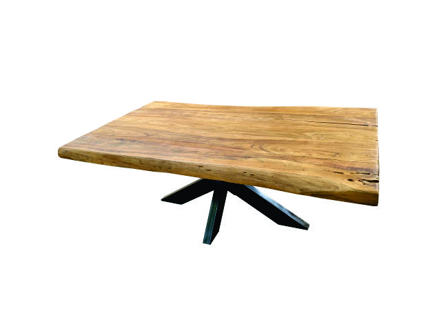 TREE SHAPE - Coffee Table Teak Tree Shape Cross Leg