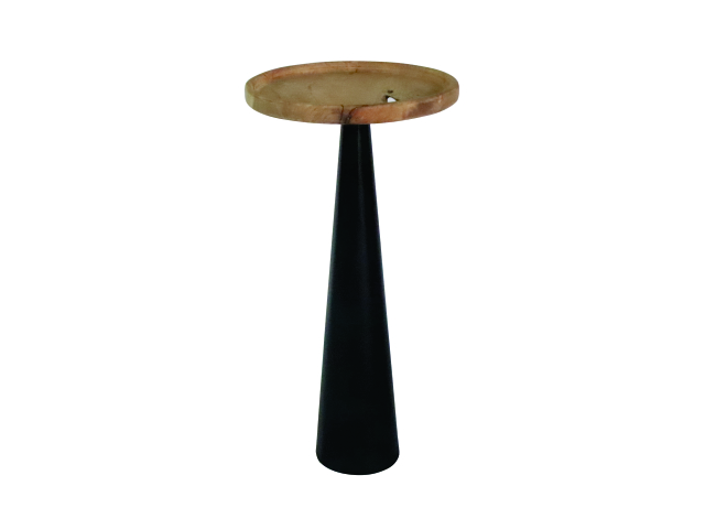 GREEN - Round Stool with Cone Legs