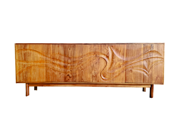 VINTAGE SIDEBOARD CARVING DOORS