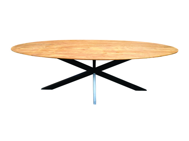 SLIM - Oval Dining Table X Legs