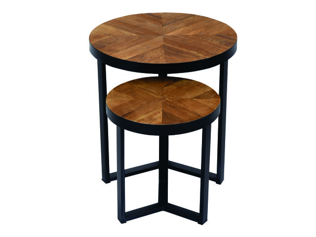 JADIOR - NESTING TABLE - ROUND SET OF 2
