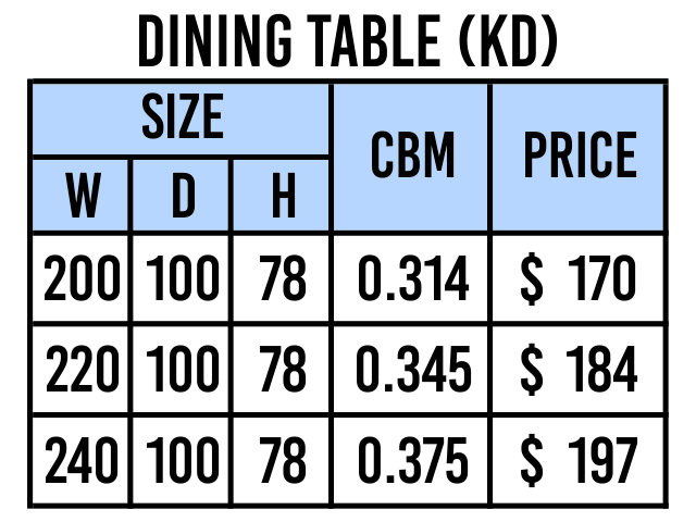 NATURE - Dining Table X Legs